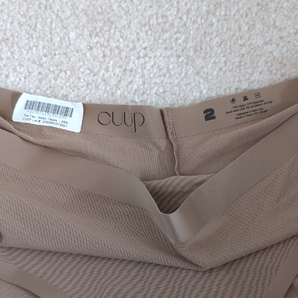 CUUP The Tap Mesh Taupe NWT - Picture 4 of 7